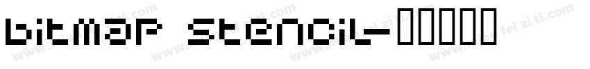 bitmap stencil字体转换